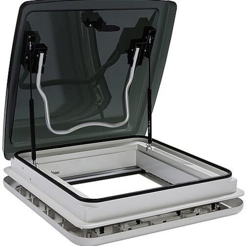 Quipon Sky Dachhaube, 400x400mm, Zwangslüftung, Dichtung und Seil, weiß