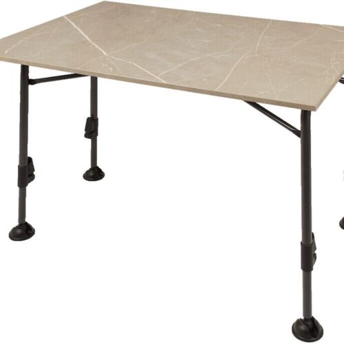 Travellife Mirano 120 Klapptisch, Exteriolit, Marmoroptik, 68x120 cm, taupe