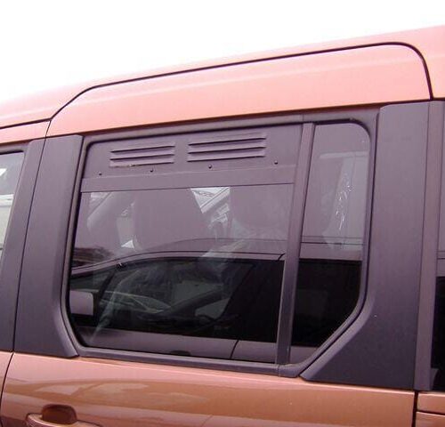 HKG Frischlüfter-Set für hintere Seitenfenster, Renault/Mercedes- Benz T-Klasse/Citan Nissan Townstar ab 05/2021, schwarz
