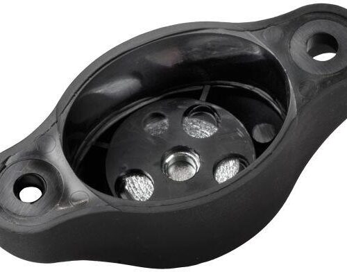 Brugger Magnetsysteme Türanschlag, schwarz, 6,5 cm