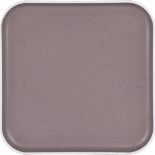 Brunner Dolomit Teller, 25x25cm, eckig, rosa