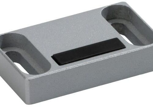 Brugger Magnetbeschlag zum Anschrauben, 50x30x10 mm, grau