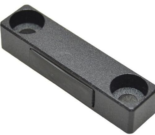 Brugger Magnetbeschlag zum Anschrauben, 50x12x10 mm, schwarz