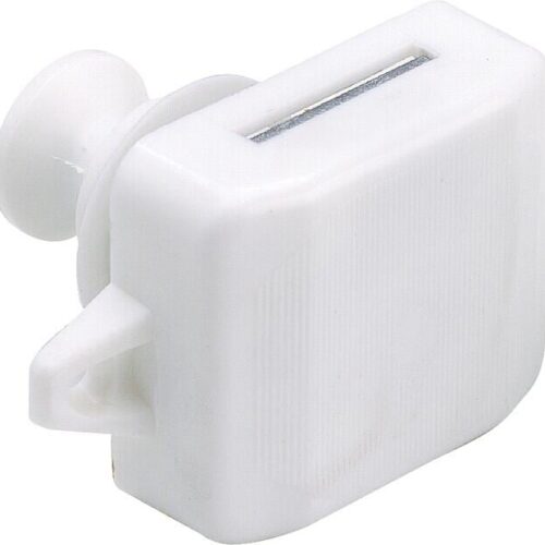 HÄFELE Druckknopf-Aufschraubschloß Schloss Farbe weiß Druckknopf / Rosette grau