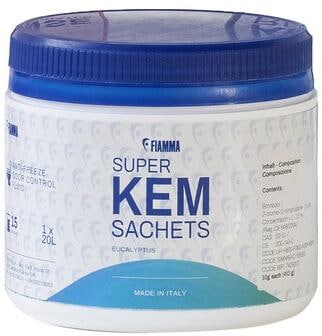 Fiamma Super Kem Sachets WC-Pflege und Reinigung, 15 Beutel, je 30g