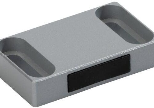Brugger Magnetbeschlag zum Anschrauben, 50x30x10 mm, grau