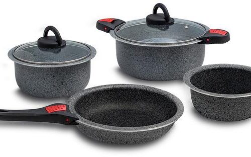 Beaver Brand ARTEPETRA Kochgeschirr Set 9-tlg., grau