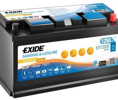 Exide EV1250S Lithium-Batterie, 12V, 1250Wh, 96Ah