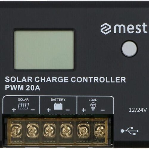 Mestic MSC-2020 PWM Solar-Laderegler, schwarz