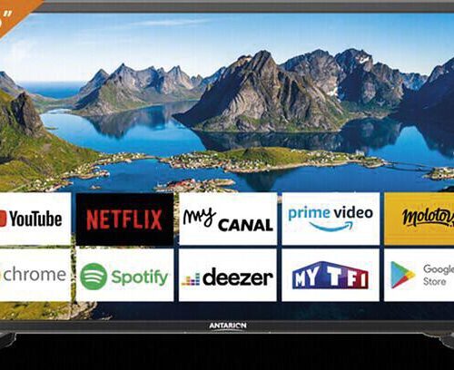Antarion Smart TV, 22 (55cm), Ultra HD DVB-T2, schwarz