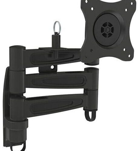 Avtex AK87TM Wandhalterung, für 13 bis 27 Fernseher, Dreifacharm, Tragkraft 8kg, schwarz