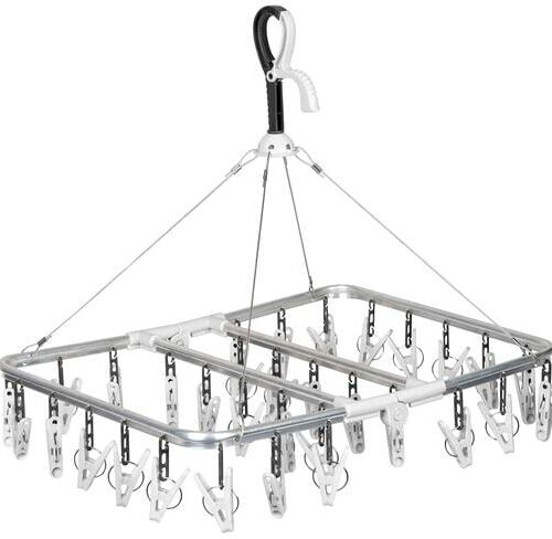 Polli Wäschetrockner, 32 Klammern, Alu, 46x35cm, weiß