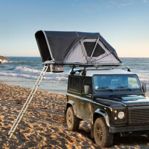 Reimo VICTORIA 2.0 Klappzelt mit überdachtem Eingang, 212x132cm, grau