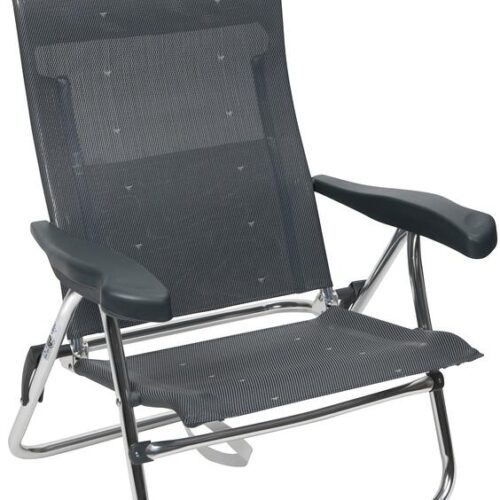 Crespo CR AL-205/40 Strandstuhl, dunkelgrau