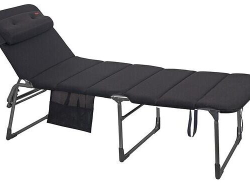 Crespo CR AP-363/80 XL Air-Deluxe Campingliege, schwarz