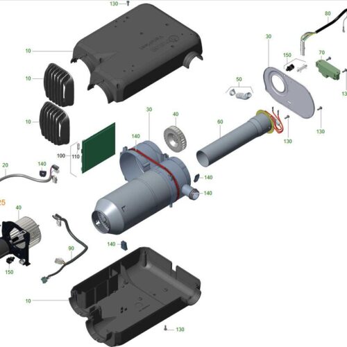 Modularbuchse - Truma Ersatzteil Nr. 47000-00176 - RJ12 6p6c/2x RJ12 6p6c für VarioHeat eco (01/2017-)