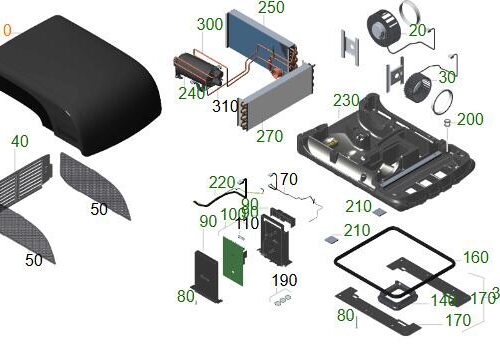 Oberschale - Truma Ersatzteil Nr. 40091-01010 - für Aventa Compact, schwarz