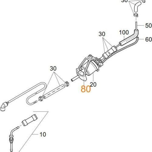 Halterset kpl. - Truma Ersatzteil Nr. 34020-01472 - geräuschreduzierend für Combi D 4