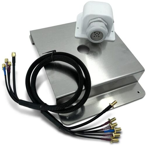 SELFSAT Dachmontageplatte, Dachdurchführung und 1m Kabelsatz, für SELFSAT 5G Antenne