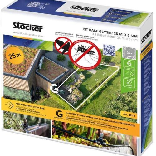 Geyser Base Kit, 25m Schlauch, 10 Düsen, 10 T-Anschlüsse, 3 Stopfen, 5 Schlauchbefestigungen