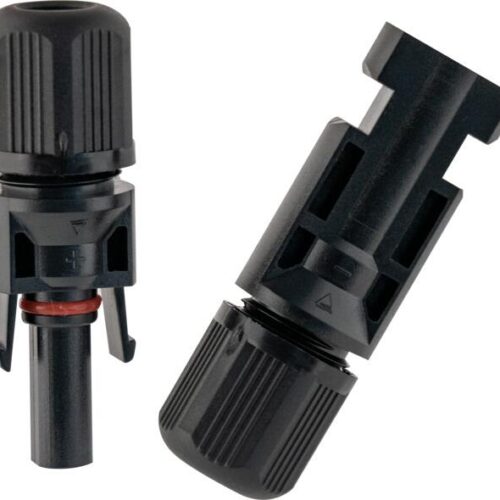 Antarion Solar Schnellverbinder, MC4-Format, 2 Stück, schwarz