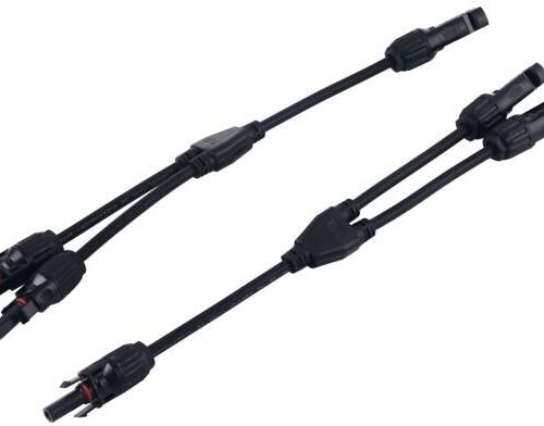 Antarion Solar-Schnellverbinder, Splitterpaar, Typ Y, schwarz