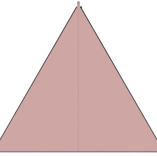 Bent TC-Zip Canvas Verbindbares Sonnensegel, Scandinavian Design, rose