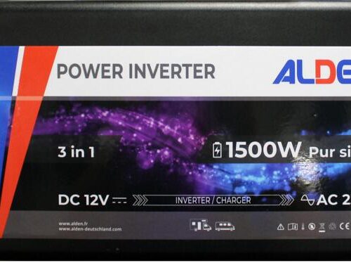Alden 3-in-1 Sinuswechselrichter, mit Ladegerät und Netzvorrangschaltung, 1500W, schwarz