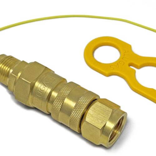 Alugas Schnellkupplung mit Rückschlagventil für TRAVELMate Gastankflasche