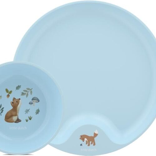 Mepal Mio Kinder Geschirr-Set, 6-teilig, Forest Friends