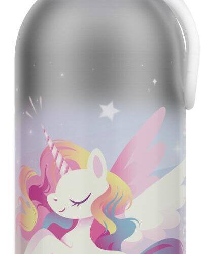 Mepal Campus Flip-Up Thermoflasche, 350ml, Unicorn Glow