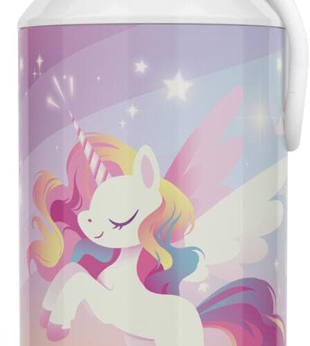 Mepal Pop-Up Campus Trinkflasche, 400ml, Unicorn Glow