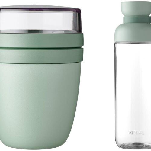 Mepal Ellipse Lunchpot Ellipse & Vita Trinkflasche, Nordic sage