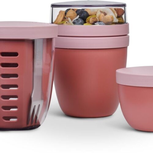 Mepal Snack-& Lunchbox Promoset, 3-teilig, vivid mauve
