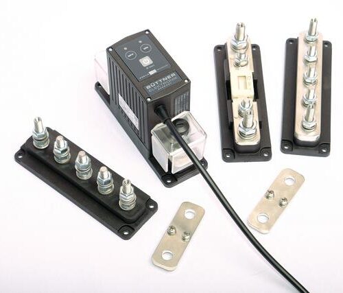 Büttner Elektronik Hochlast-Verteiler, 5xM8, mit Abdeckung