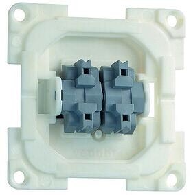 FAWO 20510 D Serientaster, 1-polig, 2xSchließer, 10A, ET 12mm, weiß