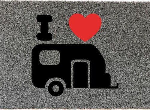 Arisol Flock Fußmatte, 40x60cm, Caravan, grau