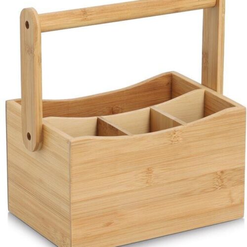 Zeller Utensilienhalter mit Tragegriff, Bambus