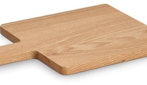 Zeller Schneide-/Servierbrett mit Griff, Eiche, 33x 23x1,5cm