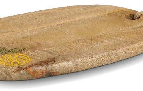 Zeller Schneide-/Servierbrett, Lemon, Mangoholz, 38x25x2cm
