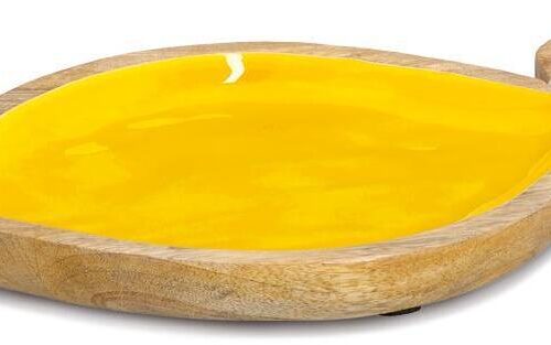 Zeller Servierschale, Lemon, Mangoholz, 37x23x2cm