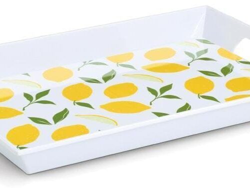 Zeller Melamintablett, Lemons, 50x35x5cm