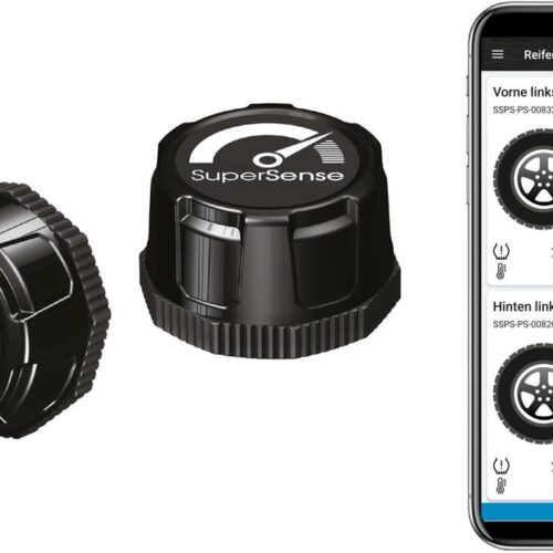 SuperSense TireCheck Reifendrucksensor, 6er-Set