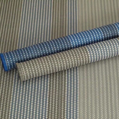 Arisol Lux Rigato Zeltteppich, 700x250cm, grau