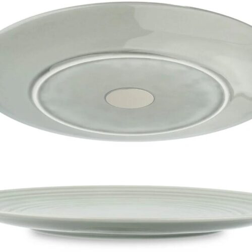 silwy Magnet-Porzellanteller, 26cm, 2er-Set, Ash