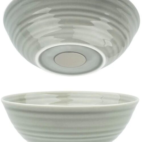 silwy Magnet-Porzellanbowls, 2er-Set, ash