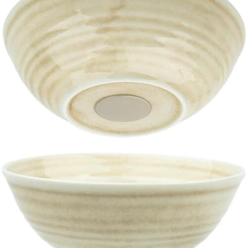 silwy Magnet-Porzellanbowls, 2er-Set, sand