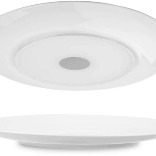 silwy Magnet-Porzellanteller, 26cm, 2er-Set, Weiß