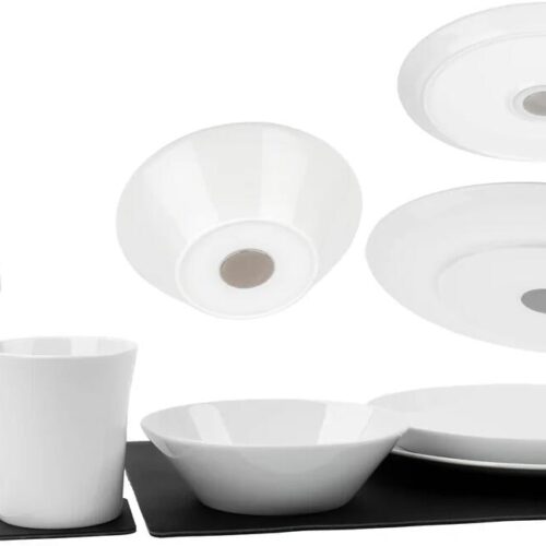 silwy Magnet Porzellan-Geschirrset, 11-teilig, Classic