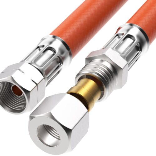 CAMPKO Mitteldruck-Gasschlauch, 1/4 x RVS8, 40cm